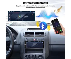 Automagnetola Camecho 1din automobilio radijas 6.9" Ips lietimui jautrus ekranas, Carplay, Android Auto