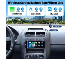 Automagnetola Camecho 1din automobilio radijas 6.9" Ips lietimui jautrus ekranas, Carplay, Android Auto