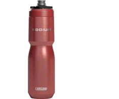 Camelbak Podium Steel Insulated dviračio gertuvė, nerūdijančio plieno, skirta dviračių sportui, fitnesui, sportui, telpa į daugumą dviračių laikiklių, 22oz, Sierra Raudona