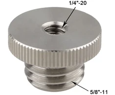 Objektyvas Camvate 1/4"-20 į 5/8"-11 sriegio adapteris trikojui lazerio lygiui bosch adapteris (2 vnt.)