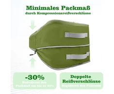 Canbox kompresiniai pakavimo kubeliai, itin lengvas išplečiamas lagamino organizatorių rinkinys, vandeniui atsparūs nailoniniai pakavimo kubeliai, kompresiniai pakavimo maišeliai lagaminams ir kuprinėms (2 dalių rinkinys)
