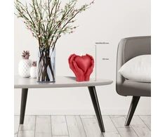 Candellana širdies formos žvakė aesthetic 140 x 90 x 150 mm - kerzen aesthetic 3d - candles aesthetic hand - dekoratyvinės žvakės dovana - aesthetic candle - dekokerze - kerze dekorativ - candle decoration