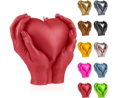 Candellana širdies formos žvakė aesthetic 140 x 90 x 150 mm - kerzen aesthetic 3d - candles aesthetic hand - dekoratyvinės žvakės dovana - aesthetic candle - dekokerze - kerze dekorativ - candle decoration