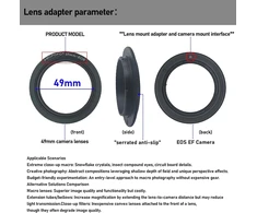 Objektyvas Canon Adapteris 49 mm makro atvirkštiniam objektyvo tvirtinimui Eos