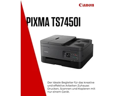 Canon Pixma Ts7450i daugiafunkcis spausdintuvas 3-in-1 rašalinis, spausdinimas, kopijavimas, skenavimas, A4, 35 lapų Adf, Oled, Wi-fi, dvipusis spausdinimas, 2 popieriaus dėklai, suderinamas su Pixma Print Plan prenumerata