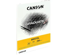 Canson Bristol popierius A4, 20 lapų, 180 g/m²