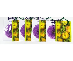 Capiso 8 vnt. vidutinio dydžio dovanų maišelių su tvirta virvele 23 cm x 18 cm x 10 cm, dovanų maišeliai su rankena, vakarėlių maišeliai, spalvingi maišeliai, kraft popieriniai maišeliai, gėlės