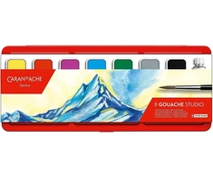 Caran D'ache Caran D'ache Guašo studija, 8 spalvos