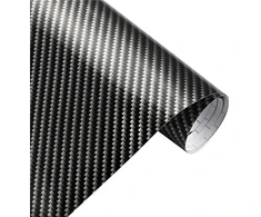 Carbon juoda blizgi automobilinė plėvelė 152cm