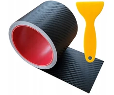 Carbon juosta slenksčiams apsaugoti 10cm metras + glaistyklė