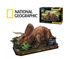 Cardinal Games National Geographic puzzle 3d triceratops 44 el. žaislas dėlionė vaikams