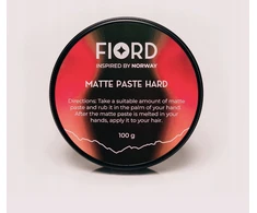 Carin Haircosmetics Fiord Cosmetics Matte Paste Hard, 100g - stipri matinė plaukų pasta