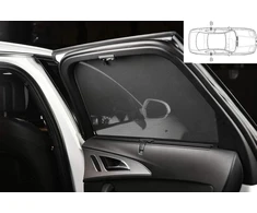 Carshades šoninių langų uždangalai (galinės durys), skirti Kia Niro 2016-2022 (2 vnt.), juodi