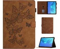 Casafuny dėklas, skirtas Huawei Mediapad M5/m5 Pro 10.8 colių 2018, Pu odos planšetinio kompiuterio apsauginis dėklas su stovo funkcija ir automatiniu miego/pabudimo režimu, skirtas Mediapad Mediapad M5 10 / M5 10 Pro, rudas
