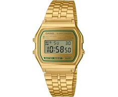 Casio A158wegv-9aef Laikrodis su auksine apyranke