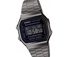Casio A168wegg-1bef vyriškas laikrodis su metaline apyranke