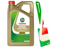Castrol Variklio Alyva 5w-40 Edge Turbo Diesel 5l + Serviso Pakabukas