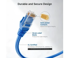 Cat 6 Lan kabelis 30 cm, 5 spalvų rinkinys