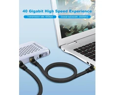 Cat 8 Ethernet kabelis 2m (2 vnt.) - 40 Gbps, plokščias tinklo laidas