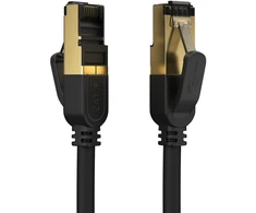 Cat 8 Ethernet kabelis 3m, 40 Gbps, 2000 Mhz, Rj45, juodas