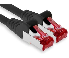 Cat6 Ethernet tinklo kabelis, 1m, juodas, Rj45, 1000 Mbit/s