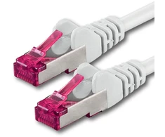 Šakotuvas Cat6a tinklo kabelis 5m baltas S-ftp 10gb/s