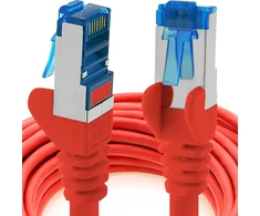 Cat6a tinklo kabelis S-ftp 2m raudonas