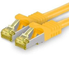 Cat.7 Ethernet tinklo kabelis su Rj45 jungtimis, 10 Gb/s, 1m
