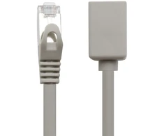 Cat7 tinklo kabelio prailgintuvas 3m, pilkas, 10 Gb/s