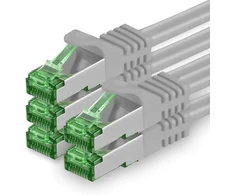 Cat7 tinklo kabelis - cat 7 ethernet kabelis, tinklo / interneto / dsl / modemo / maršrutizatoriaus / hub patch kabelis, lan kabelis, raw kabelis, 10 gb/s (s-ftp pimf), patch kabelių rinkinys su rj 45 jungtimi, cat.6a