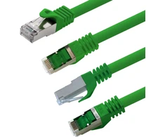 Cat7 tinklo kabelis Sftp Patch kabelis Raw kabelis 10 Gb/s 500 Mhz Surinktas su 2 Rj45 jungtimis Cat 6a 5 m Žalias Pakuotė iš 10