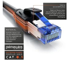 Cat.8 tinklo kabelis 7.5m, 40 Gbps, lauko sąlygoms, atsparus dilimui