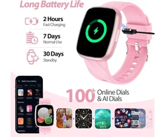 Catgiff vaikiškas išmanusis laikrodis, 1,75 colio fitneso laikrodis su žingsniamačiu, Ip68 atsparus vandeniui, 100+ sporto režimų, Spo2, miego stebėjimas, žadintuvas, fitneso apyrankė su/be programėlės mergaitėms, berniukams, paaugliams, 10-18 metų