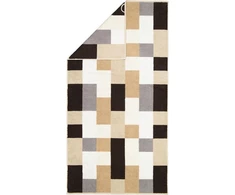 Cawö Home rankšluosčiai Shades Karo 6236 Sand 33 vonios rankšluostis 70 x 140 cm