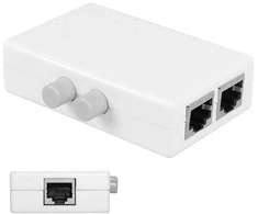 Šakotuvas Cblecc Utp Stp 2 in 1 out 2 prievadų Rj45 Lan Cat tinklo perjungiklis selektorius vidinis išorinis tinklo perjungiklis skirstytuvo dėžutė