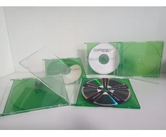 Automagnetola Cd dėžutės x 1 slim žalios spalvos 10 vnt