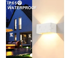Celavy led sieninis šviestuvas vidaus lauko lempa lauko šviestuvas ip65 modernus lauko šviestuvas aukštyn žemyn lauko sieninis šviestuvas lauko apšvietimas reguliuojamas šviesos srautas miegamojo laiptinė balta