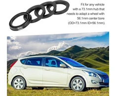 Centravimo žiedai 73.1-56.1 mm plastikiniai juodi 4 vnt.