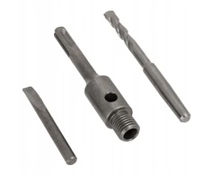 Centrinis grąžtas 8x120 stalco + adapteris skylės pjūklui sds+
