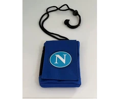 Centro ricami ricamificio industriale italiano dal 1989 telefono laikiklis su siuvinėtu logotipu, velcro užsegimas slepia kišenę su užtrauktuku, matmenys: 16 cm x 10 cm x 2 cm