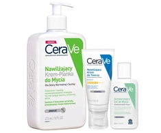 Cerave Kremas-putos prausikliui 473ml, Drėkinamasis kremas su Spf 30 52ml + Dovana