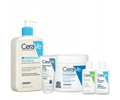 Cerave ribotas rinkinys balzamas, gelis 473ml, rankų kremas + dovana