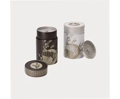 Cha Cult teemando® Komorebi Skardinė 150 g Apvali su Aromo Užraktu 2 Asorti Dizainai Aukštis 11.7 cm Skersmuo 7.5 cm