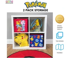 Character World oficialiai licencijuotos Pokemon dėžės, 2 vnt. sulankstomų kubelių rinkinys, Posse dizainas
