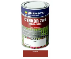 Chemstal Cynkor 2in1 gruntoemalė cinkui raudona 1l