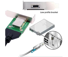 Chenyang mini sas sff-8087 36pin host to sff-8088 26pin external extension data cable pcba with low profile bracket