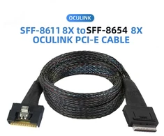 Chenyang Sff-8611 8i į Sff-8654 8i 8x Oculink Pcie Pci-express Slimline Ssd duomenų aktyvus kabelis 50 cm