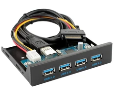 Chenyang usb 3.0 hub 4 portų priekinė panelė į pagrindinę plokštę 20 kontaktų adapteris su sata maitinimo kabeliu 3.5 colio diskelių įrenginio dėklui