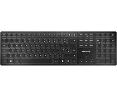 Cherry Kw 9100 Slim Belaidė klaviatūra, juoda/pilka