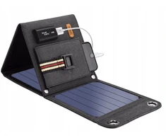 Choetech 14w sulankstomas saulės panelis Usb įkroviklis su krepšiu